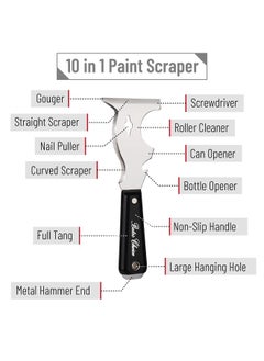 Generic Bates 10 In 1 Paint Scraper Tool Painters Tool  - Image 4
