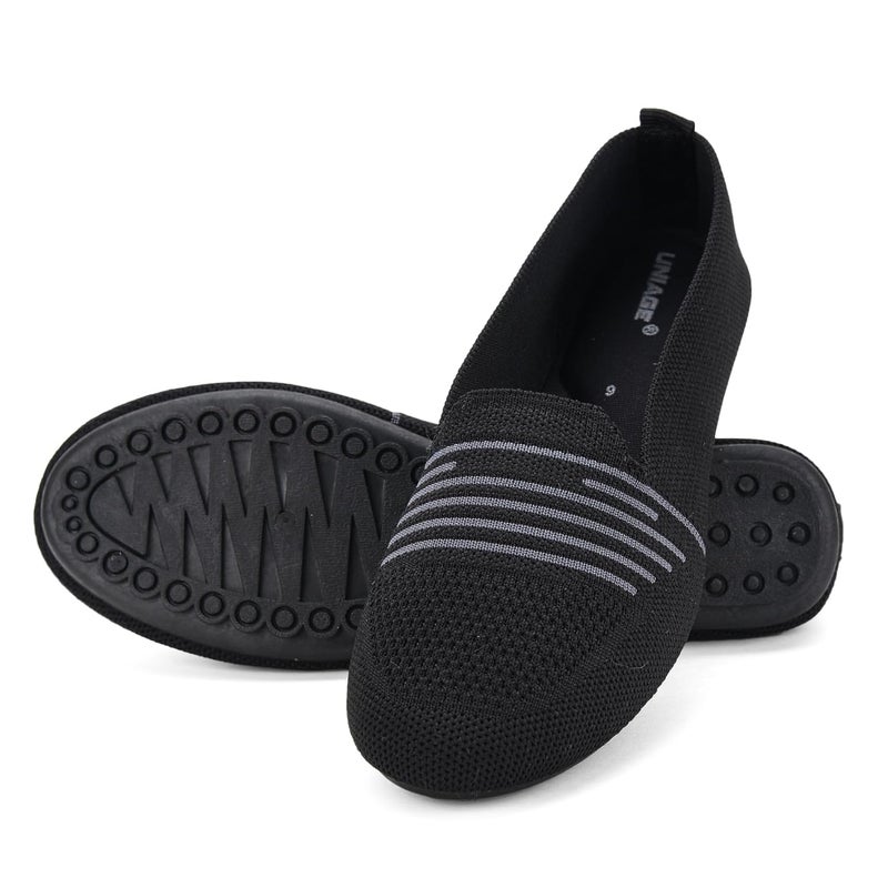 UNIAGE Soft and Comfortable Bottom Flat Heel Ballet Belly No Heel Flats for Women - Image 4