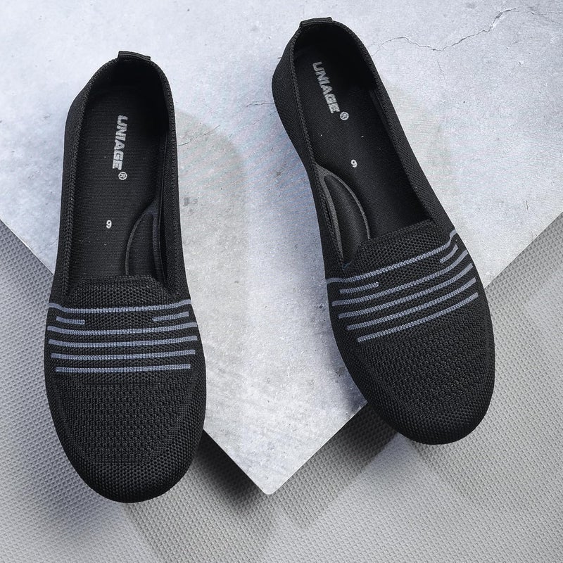 UNIAGE Soft and Comfortable Bottom Flat Heel Ballet Belly No Heel Flats for Women - Image 5