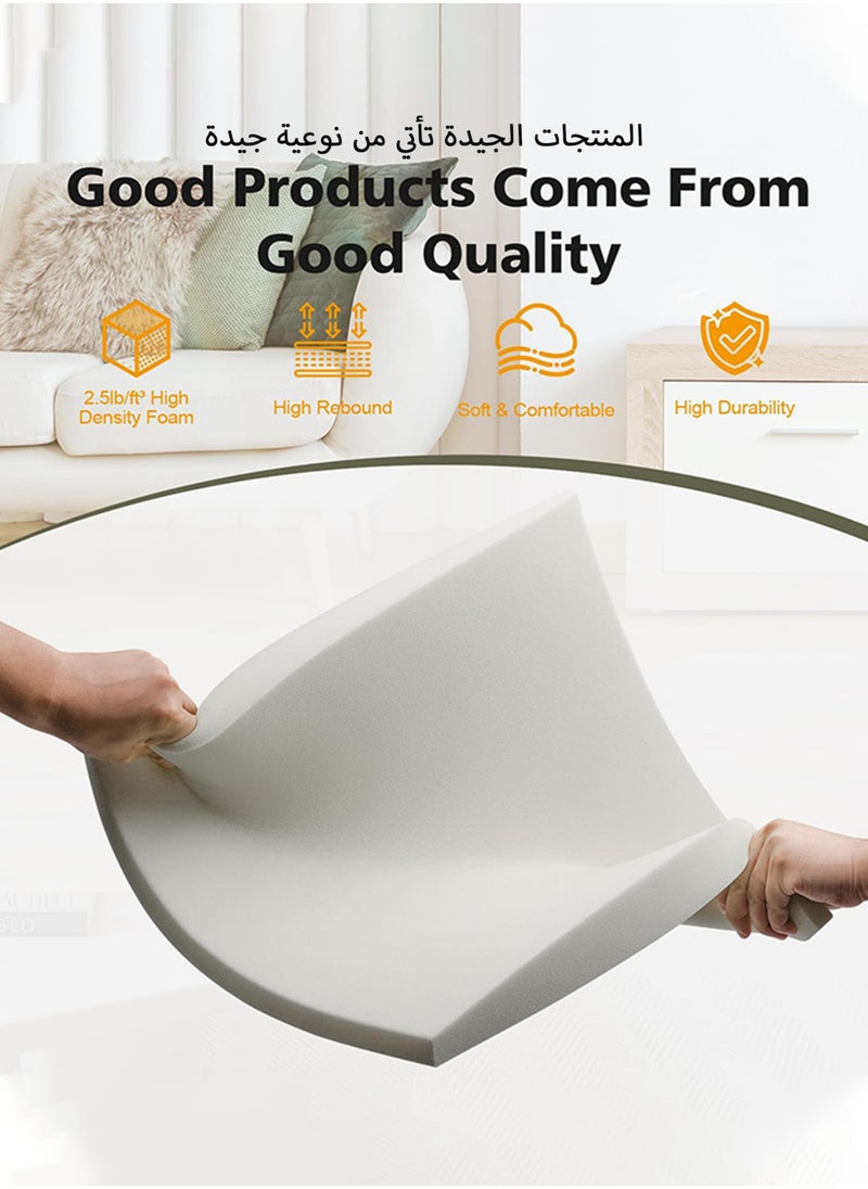 Jourvent - Couch Sofa Cushion Support for Sagging Seats, Under Cushion Repair for Curved Furniture Seat Support, White - Image 1