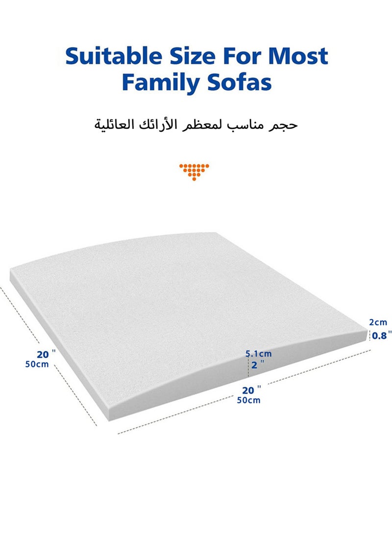 Jourvent - Couch Sofa Cushion Support for Sagging Seats, Under Cushion Repair for Curved Furniture Seat Support, White - Image 1