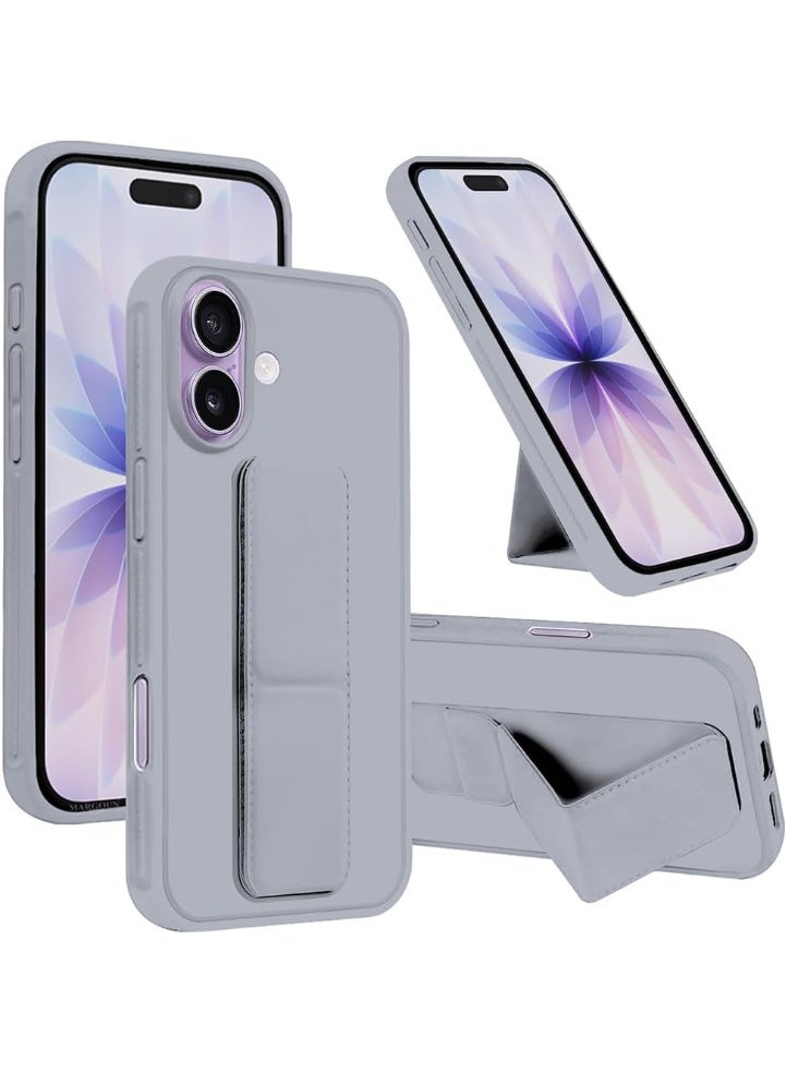 Case for iPhone 17 Back Stand Case Magnetic Car Holder Soft Silicone Case Horizontal and Vertical Kickstand Cover Full protection Case for iPhone 17 - Image 1