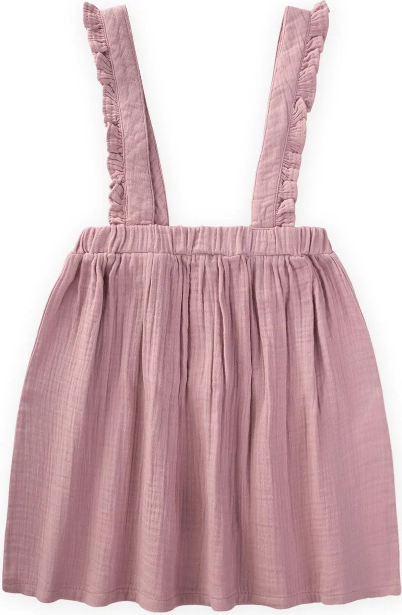Cigit Suspender Skirt 2-8 Years Lilac
