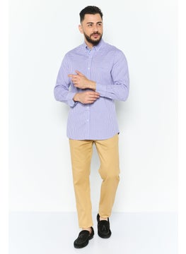 Men Regular Fit Gingham Long Sleeve Casual Shirt, Purple - pzsku/Z4BBC8FF68C5E0C6CF483Z/45/_/1737641963/4ffcb663-5f39-4e00-9943-6d4aba30be83