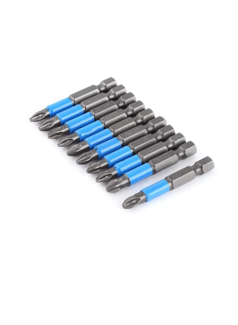 طقم رؤوس مفك 10 قطع PH2 50 مم - Image 1