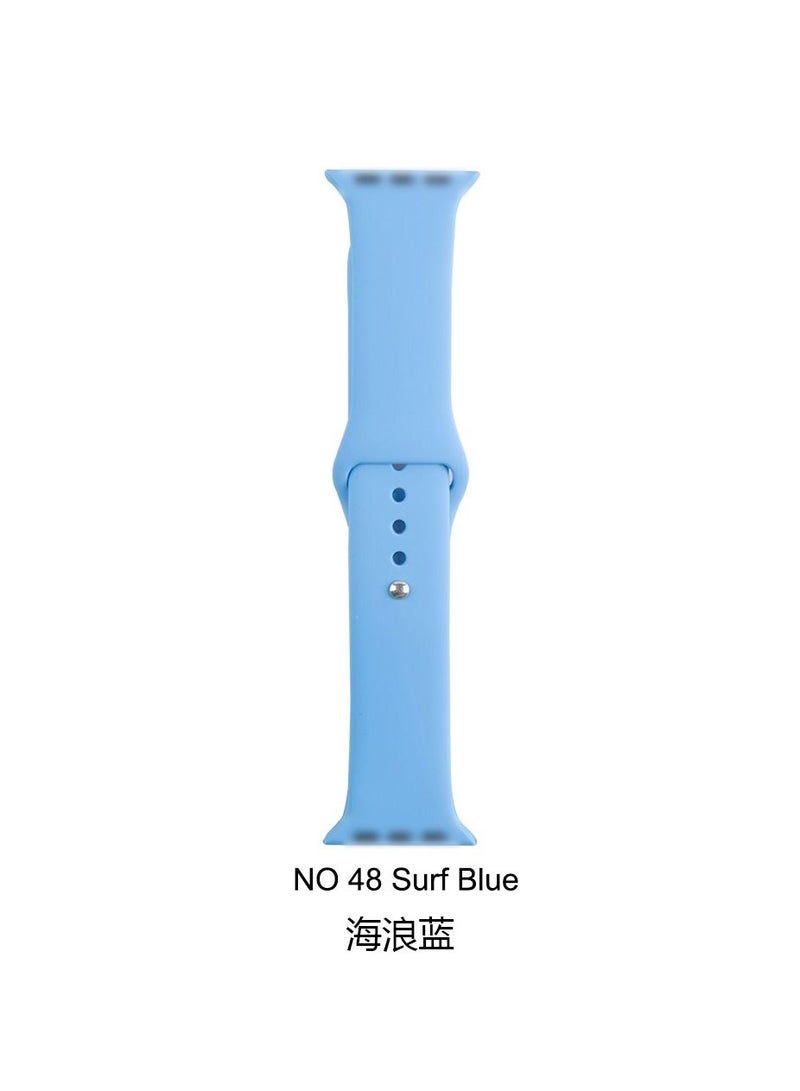 Apple Watch Band 45mm Soft Silicone Sport Band Replacement Wrist Strap Compatible for iWatch Apple Watch Series 7 (45mm) - Image 2
