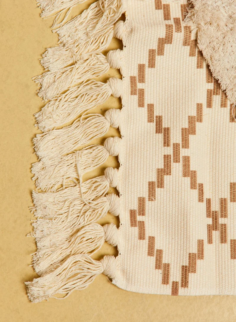 AURORA Diamond Printed Tassel Rug