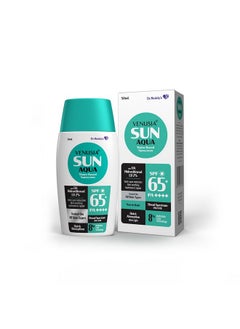 VENUSIA Water Based Sunscreen I Spf 65 I 8Hrs Hydration Lock I Uva Uvb Protection I Ultra Light For Oily And Acne Skin I No White Cast I 50 G  - Image 1