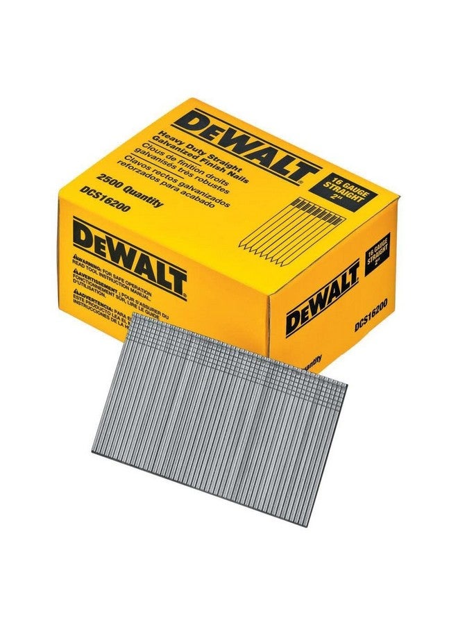 DEWALT DeWalt DCS16200 2' 16 Gauge Heavy-Duty Straight Finish Nails - Image 2