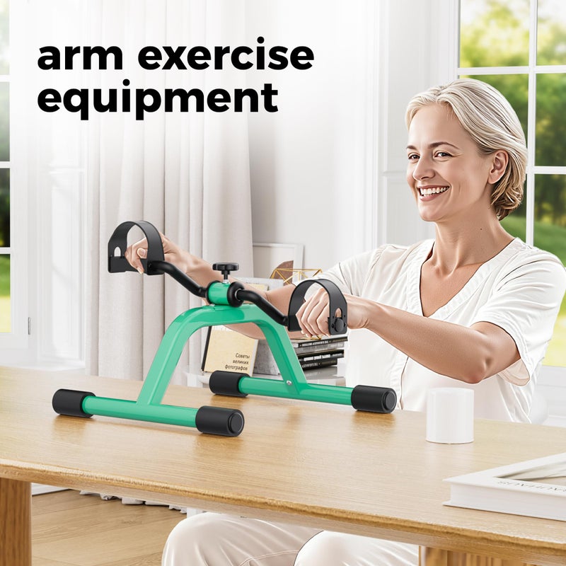 RYGEO Pedal Exercise mini Exercise Bike for Leg and Arm Recovery Exercise Lightweight and Portable Floor Bike - Image 2