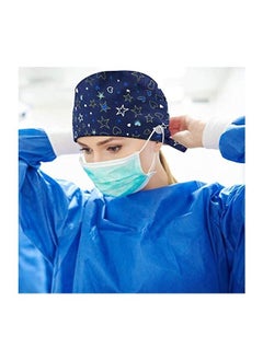 TLAXCA Pack of 3 Surgical Caps for Female and Male, Cotton Nursing Cap  - Image 5