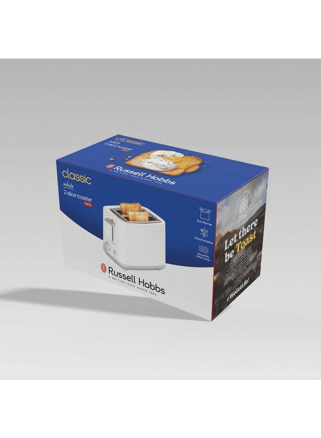 Russell Hobbs Russell Hobbs 16600 2-Slice Pop Up Toaster | 700W Power | Inbuilt Bun Warmer | Variable Browning Control (7 Settings) | Anti-Jam, Pop-Up & Cancel Functions | Removable Crumb Tray | 2-Year Warranty  - Image 4