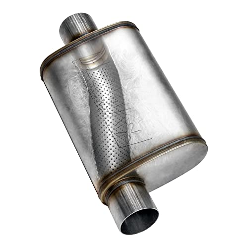 Flowmaster Flow FX Chambered Muffler – 3.00” Offset In / 3.00” Center Out – Moderate Sound – Stainless Steel – Affordable Performance for Modern Trucks, Muscle Cars & Daily Drivers (71229) - Image 4