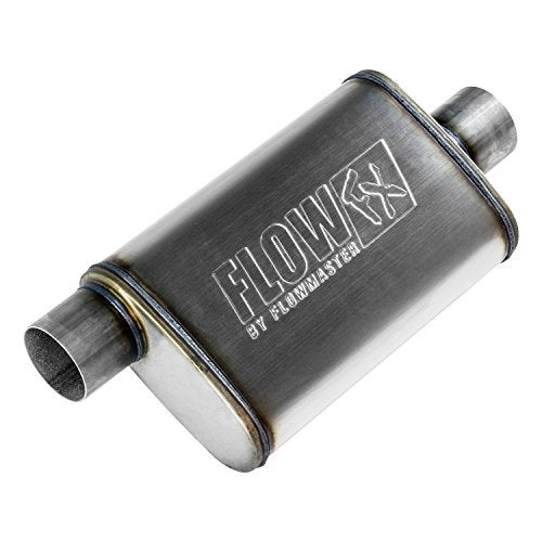 Flowmaster Flow FX Chambered Muffler – 3.00” Offset In / 3.00” Center Out – Moderate Sound – Stainless Steel – Affordable Performance for Modern Trucks, Muscle Cars & Daily Drivers (71229) - Image 1