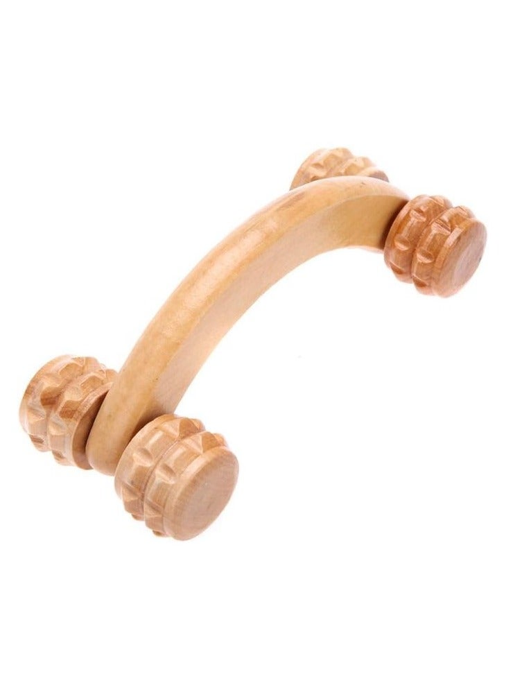 Wooden Rotating Massage Tool – Natural massage and irresistible relief if you suffer from muscle tension, stress, or even cellulite. Made of natural wood – durable and lightweight for everyday use. Rotating massage rings – penetrate deep into muscles to stimulate blood circulation. Relieves tension and spasms – helps you relax after a long day. Ideal for physical therapy and exercise – improves fitness and helps you recover faster. - Image 1
