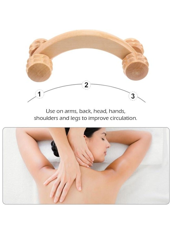 Wooden Rotating Massage Tool – Natural massage and irresistible relief if you suffer from muscle tension, stress, or even cellulite. Made of natural wood – durable and lightweight for everyday use. Rotating massage rings – penetrate deep into muscles to stimulate blood circulation. Relieves tension and spasms – helps you relax after a long day. Ideal for physical therapy and exercise – improves fitness and helps you recover faster. - Image 5