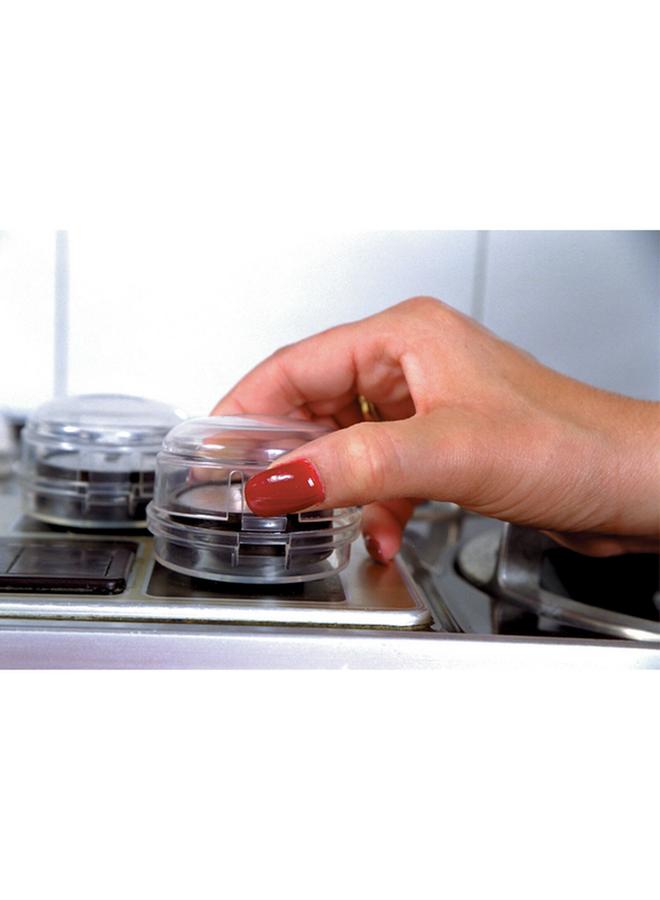dreambaby 4-Piece Heatproof Child Safety Plastic Stove and Oven Knob Cover Set Clear F141 - Image 3