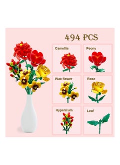 Y&D DIY Bouquet Building Blocks Decoration Immortal Flower Arrangement Gift Home Furnishings Assembly Toy Set  - Image 3