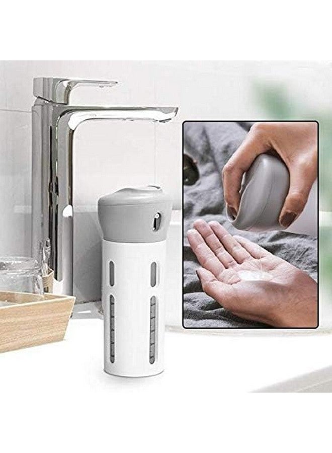 VENJA (LABEL) Venja 4 in 1 Travel Dispenser Bottle Set Travel Refillable Cosmetic Containers Set Plastic Leak Proof Travel Size Toiletries Liquid Lotion Container Pack of 1 - Image 3