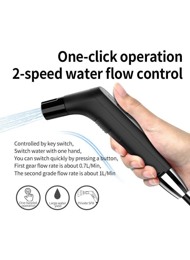 دينكس شطاف المسافر الكهربائي المحمول مع خرطوم بطول 1.2 متر وخزان ماء 2.3 لتر – شطاف سفر يدوي مدمج للمسلمين للاستخدام في المنزل، العناية بالطفل، التخييم والهواء الطلق – شطاف متنقل عملي وسهل الحمل - Image 4