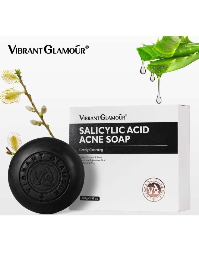 Vibrant Glamour Salicylic Acid Acne Soap Deeply Cleansing 100g - Image 1