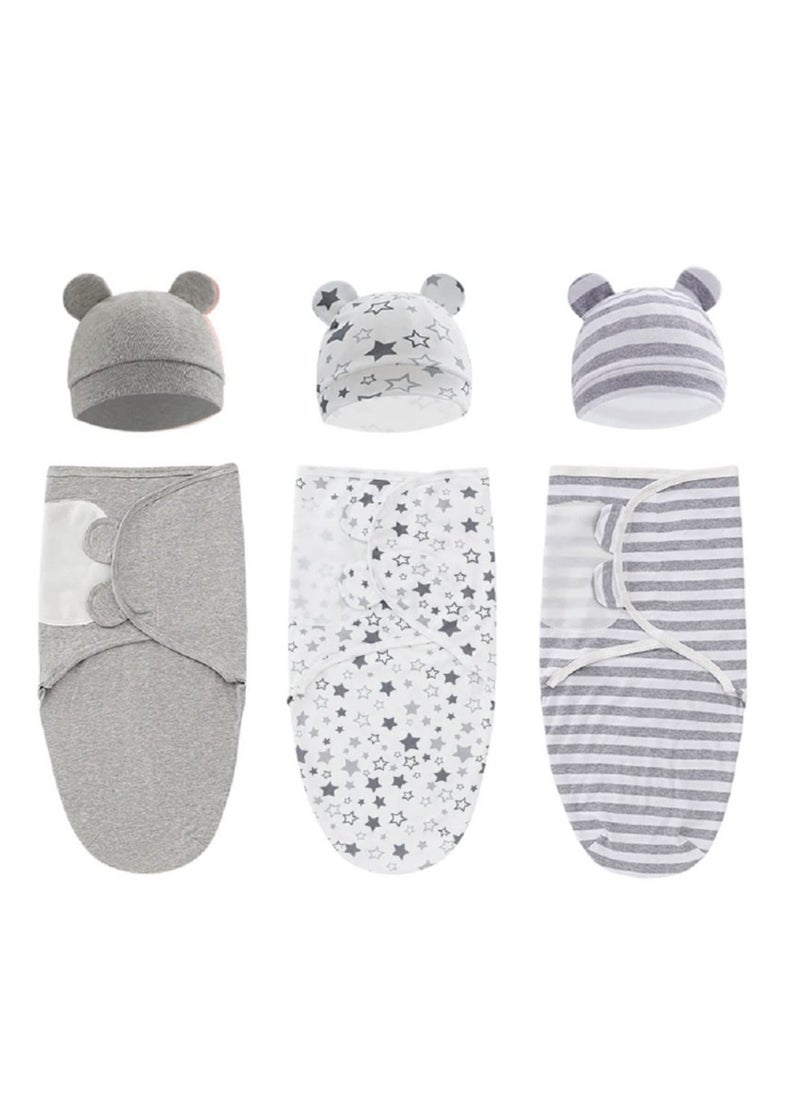 Joyelink - 3 Pack Swaddle Blankets for Baby Girls Boys, Adjustable Infant Newborn Swaddle Sack Baby Wraps Soft Cotton Swaddle Sack - Image 1