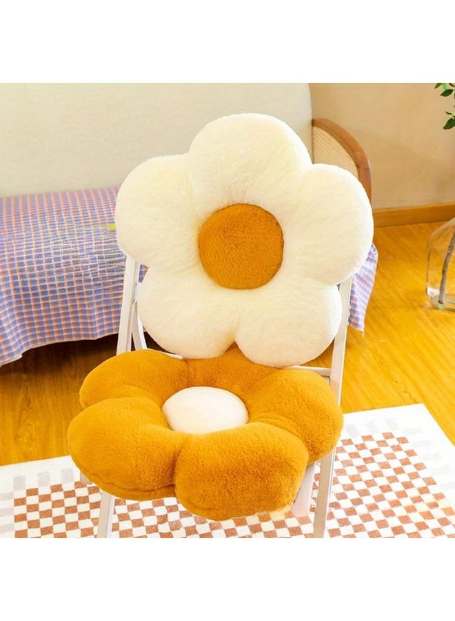 Pink Sunflower Plush Seat Cushion Multipurpose Floor Mat Sofa Pillow Car Backrest - Image 2