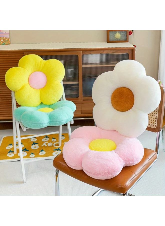 Pink Sunflower Plush Seat Cushion Multipurpose Floor Mat Sofa Pillow Car Backrest - Image 4