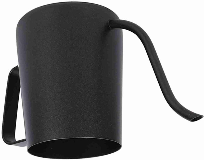 Qinlorgo Stainless Steel Coffee Pot, 250ml 350ml Black Pour Over Coffee Kettle with Long Gooseneck Spout, Ergonomic Handle for Manual Brewing (350ML) - Image 5