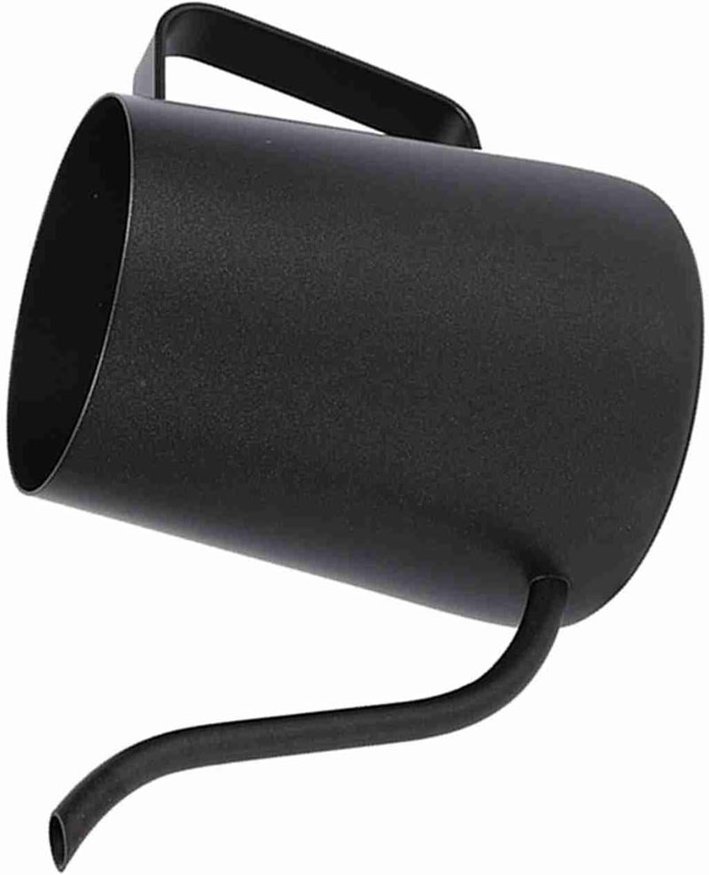 Qinlorgo Stainless Steel Coffee Pot, 250ml 350ml Black Pour Over Coffee Kettle with Long Gooseneck Spout, Ergonomic Handle for Manual Brewing (350ML) - Image 2
