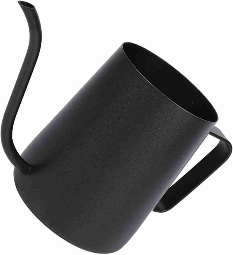 Qinlorgo Stainless Steel Coffee Pot, 250ml 350ml Black Pour Over Coffee Kettle with Long Gooseneck Spout, Ergonomic Handle for Manual Brewing (350ML) - Image 4