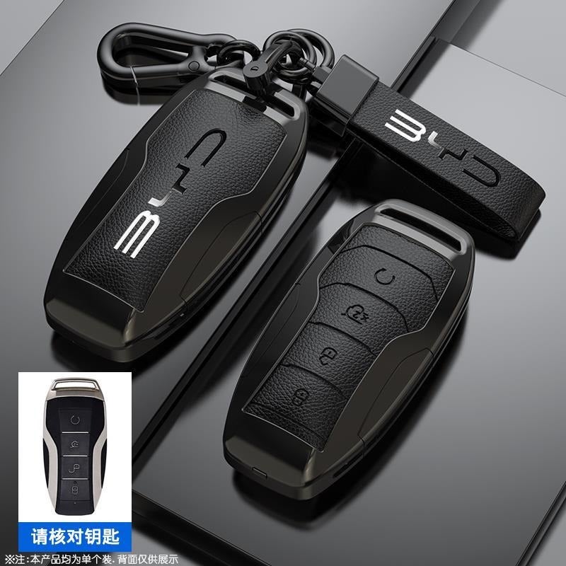 BYD Keychain Cover for BYD Qin PLUS, Seal 06, Dolphin, Seagull, Qin L, Han DMI, Tang, Song Pro, Yuan - Zinc Alloy - Image 1