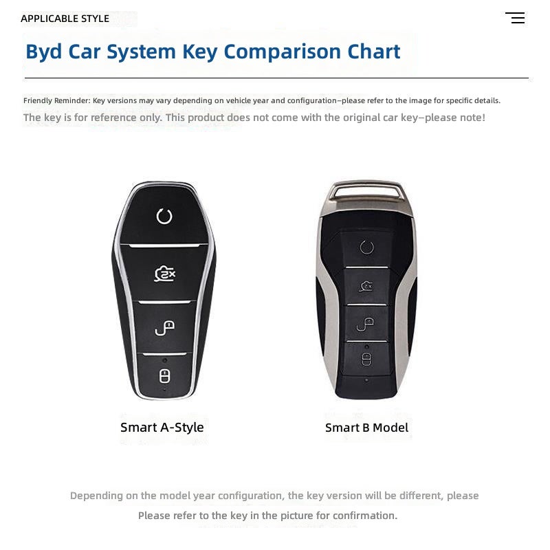 BYD Keychain Cover for BYD Qin PLUS, Seal 06, Dolphin, Seagull, Qin L, Han DMI, Tang, Song Pro, Yuan - Zinc Alloy - Image 2