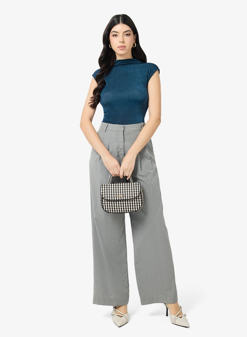 VERO MODA AWVOOMA CAP SLEEVE HIGH NECK TOP - Image 4