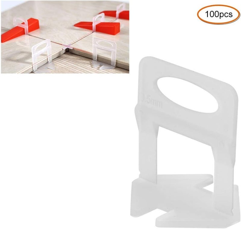 100Pcs 0.5mm Tile Leveler Spacers More Flexible Combination Tile Leveler Base Clips for Tile Leveling Installation - Image 4