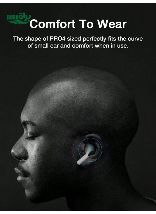 BURAQ - TWS True Wireless 5.0 Stereo HiFi Earphones, Wireless Earbuds Noise Cancelling Headphones Built In Mic Handset IPX5 Waterproof For Sport Women Gifts Ideas - Image 1