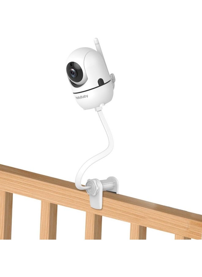 Hellobaby HelloBaby Monitor Clip Mount for HB6550/ HB6560/ HB65/ HB66/ HB6351/ HB40/ HB6339/ HB6336/HB6081, Flexible Crib Clamp Mount Long Gooseneck Arm, Indoor Without Tools or Wall Damage  - Image 1