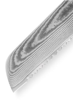 Samura Damascus Bread Knife 9.0″ | 67 Layers | 61 Hardness | G-10 Ergonomic Handle | Professional Chef Knife | Precision Cutting | Easy Handling | Better Control | Kitchen Accessory  - Image 3