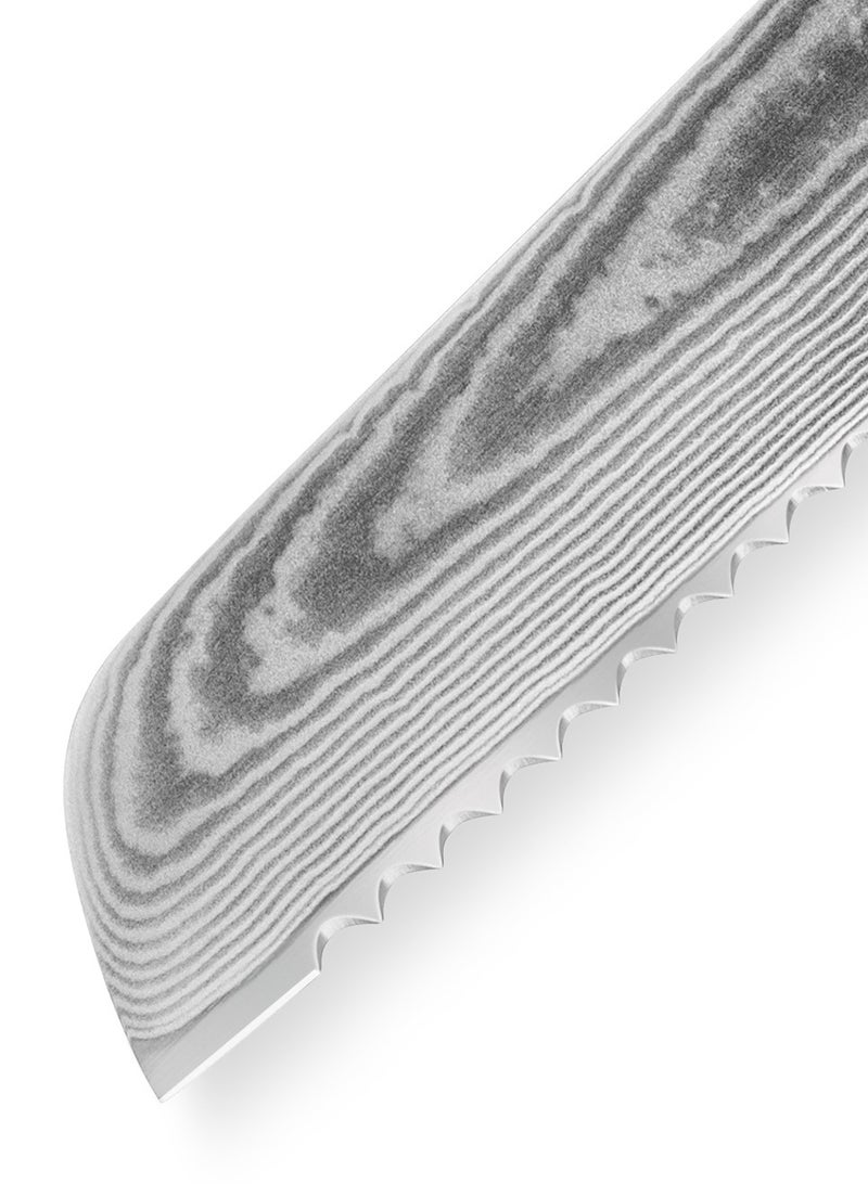 Samura Damascus Bread Knife 9.0″ | 67 Layers | 61 Hardness | G-10 Ergonomic Handle | Professional Chef Knife | Precision Cutting | Easy Handling | Better Control | Kitchen Accessory  - Image 3