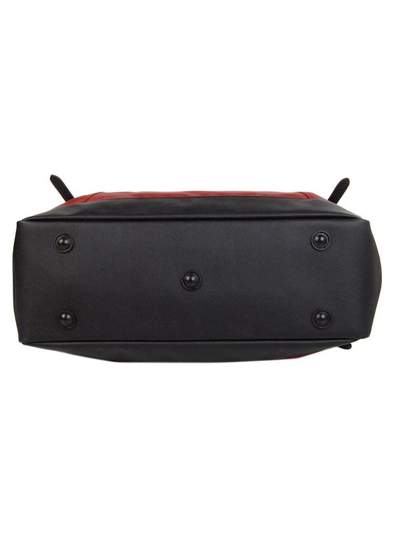 Jump Cassis Shoulder Duffel Travel Bag Red  - Image 5