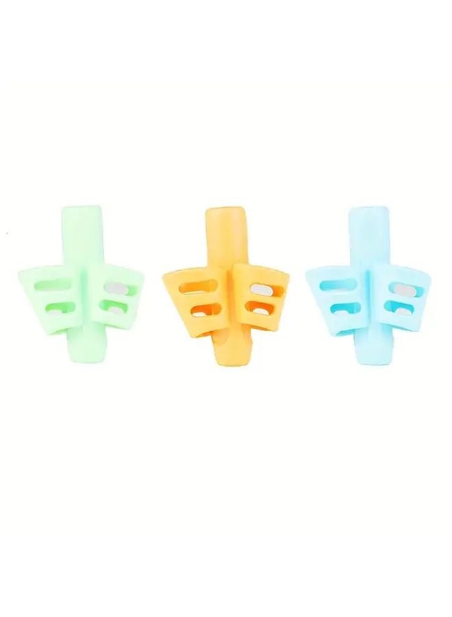 3pcs Soft Pen Clips Double Finger Grip Writing Practice Correction Kids Gift - Image 4