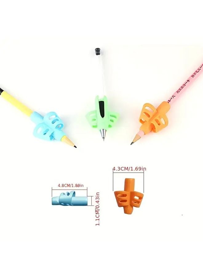 3pcs Soft Pen Clips Double Finger Grip Writing Practice Correction Kids Gift - Image 2