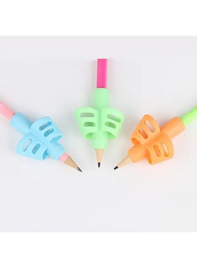 3pcs Soft Pen Clips Double Finger Grip Writing Practice Correction Kids Gift - Image 3