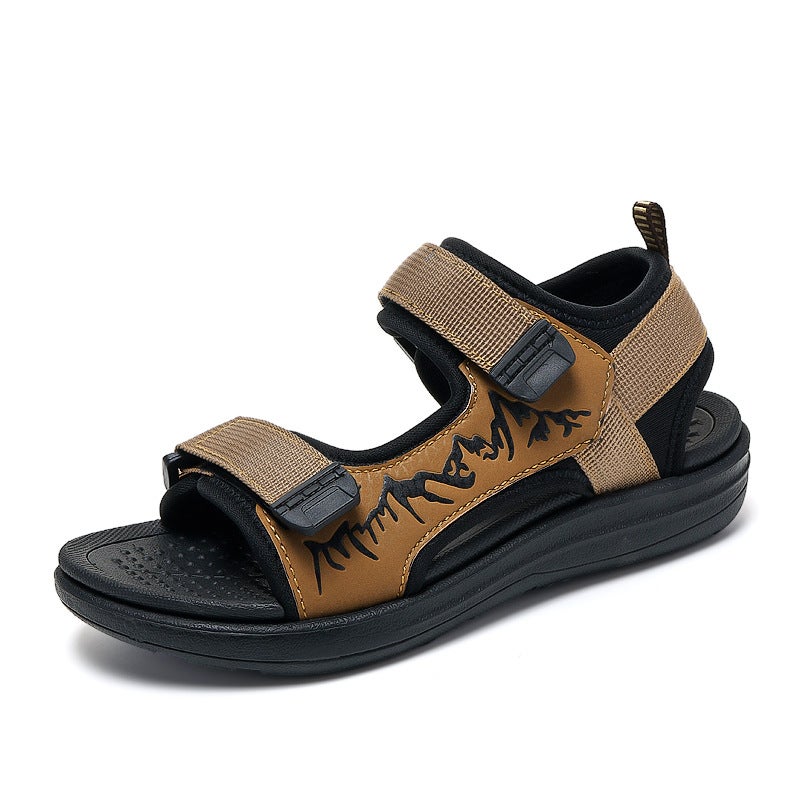 Children'S Sandals 2025 Summer Big Boy'S Lightweight Soft Sole Non-Slip Beach Shoes Boys Sports Sandals - Image 1