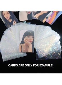 EHOME 100 Piece Love Heart Shape Card Cover  - Image 3