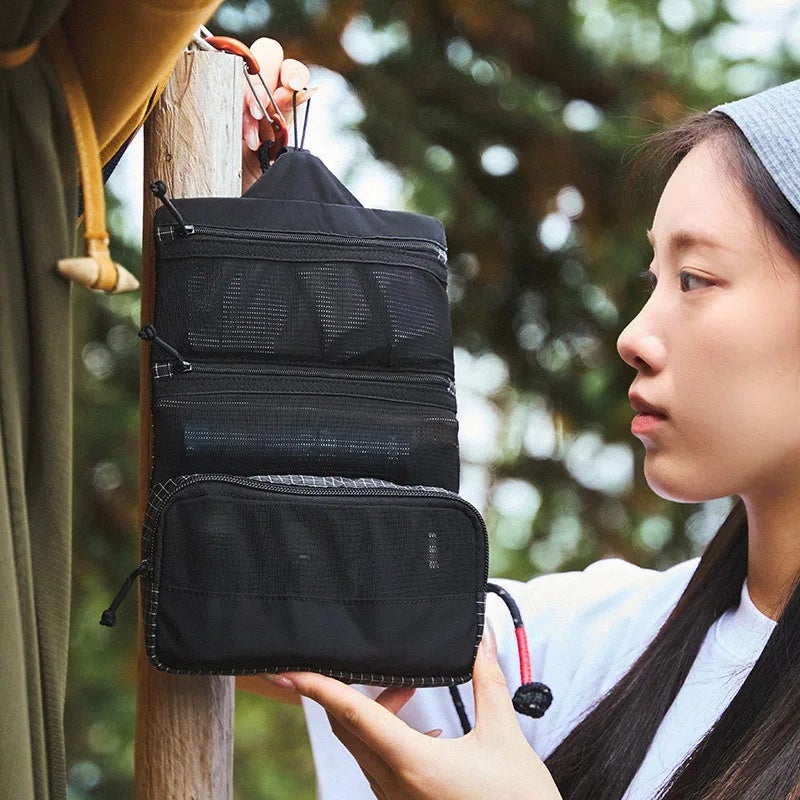 AubreyBird Dyneema Waterproof Hanging Toiletry Bag with Multiple Compartments for Hiking Camping Travel Ultralight Organizer - Image 4