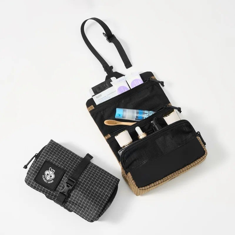 AubreyBird Dyneema Waterproof Hanging Toiletry Bag with Multiple Compartments for Hiking Camping Travel Ultralight Organizer - Image 2