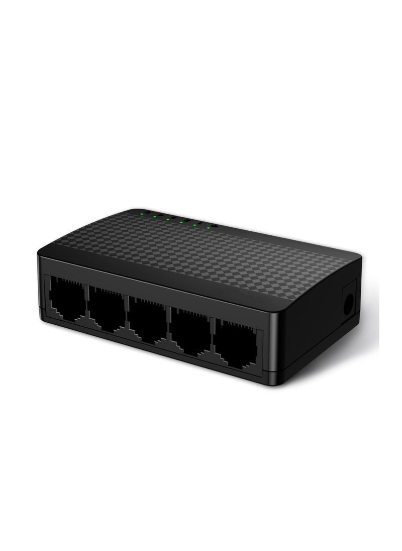 KASTWAVE - SG105, 5 Port Gigabit Switch, Unmanaged Ethernet Switch, Office Ethernet Splitter, Plug & Play, Plastic Case, Desktop/ Wall-Mount, Fanless Quiet, Limited Lifetime Protection - Image 1
