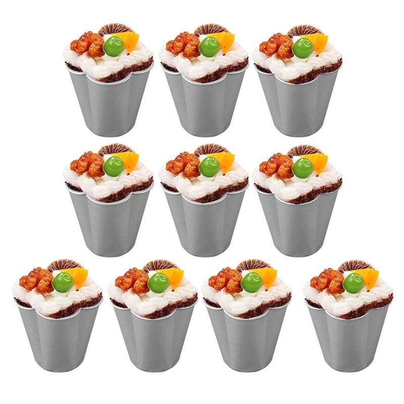 10 Pudding Mold Shapes – C12 Silicone Mold, Dessert Jelly Molds, Non-Stick, Reusable