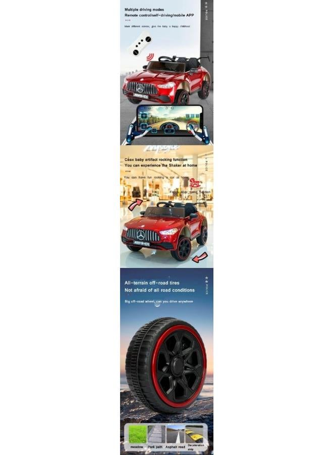 سيارة أطفال كهربائية ١٢ فولت - سيارة رياضية للأطفال من عمر ١ إلى ٥ سنوات (برتقالية) - Image 2